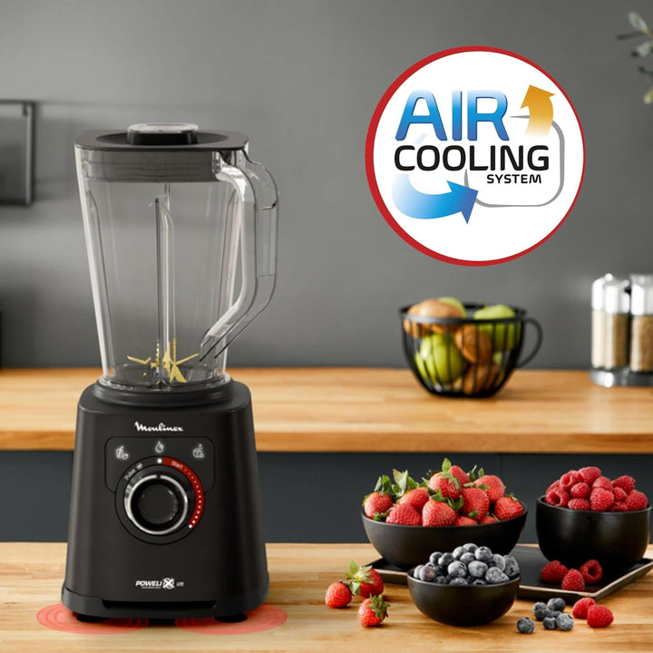 Moulinex Perfect Mix+ LM88A8 Tischplatten-Mixer, 1200 W, schnelle Ergebnisse, 1,5 Liter Fassungsverm