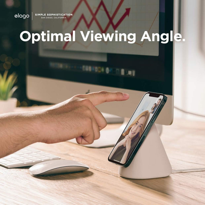 elago MS1 Ladestation Kompatibel mit MagSafe Ladegerät, Premium Ständer Kompatibel mit iPhone 15, 14