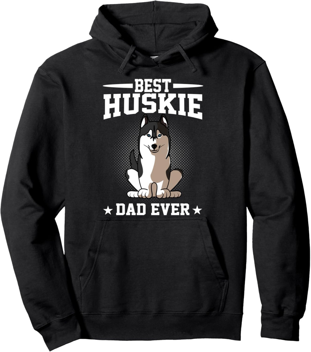Bester Hund Papa jemals lustig Siberian Husky Papa Pullover Hoodie