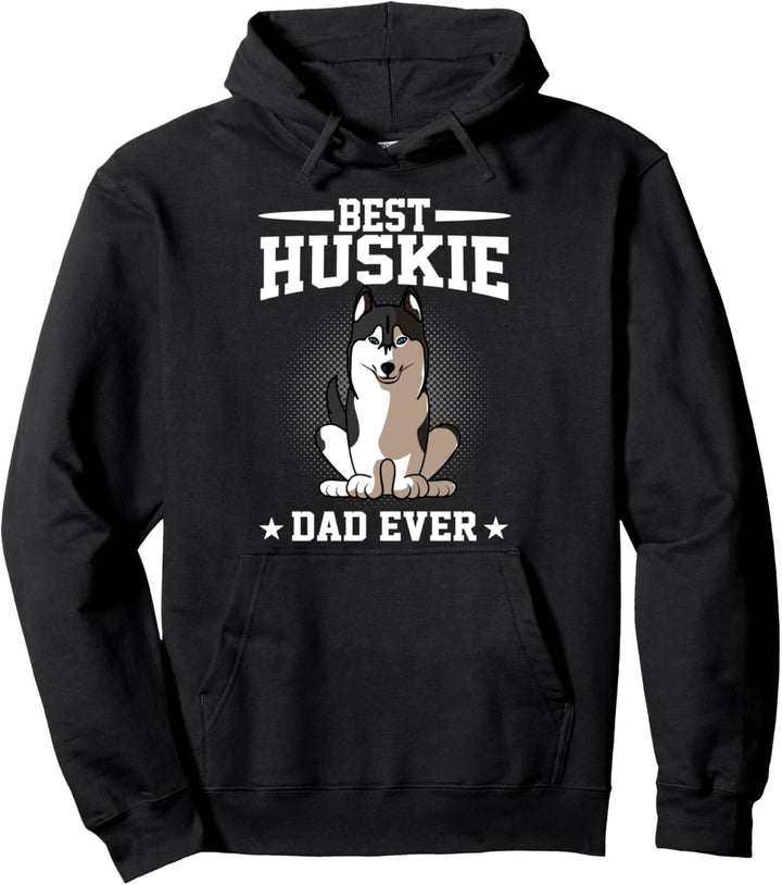 Bester Hund Papa jemals lustig Siberian Husky Papa Pullover Hoodie