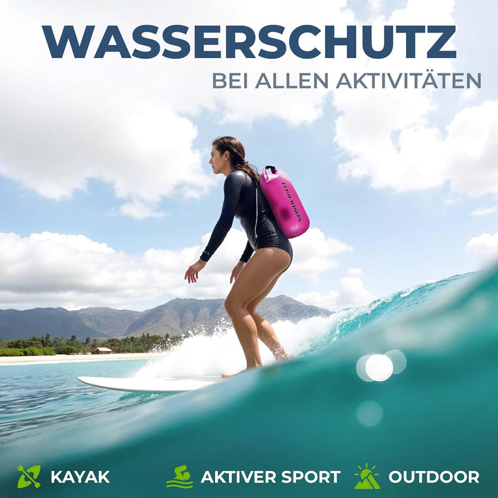 Nordlight Dry Bag wasserdichte Tasche - 2l 5l 10l 15l 20l 30l Liter | Wasserfester Packsack Seesack