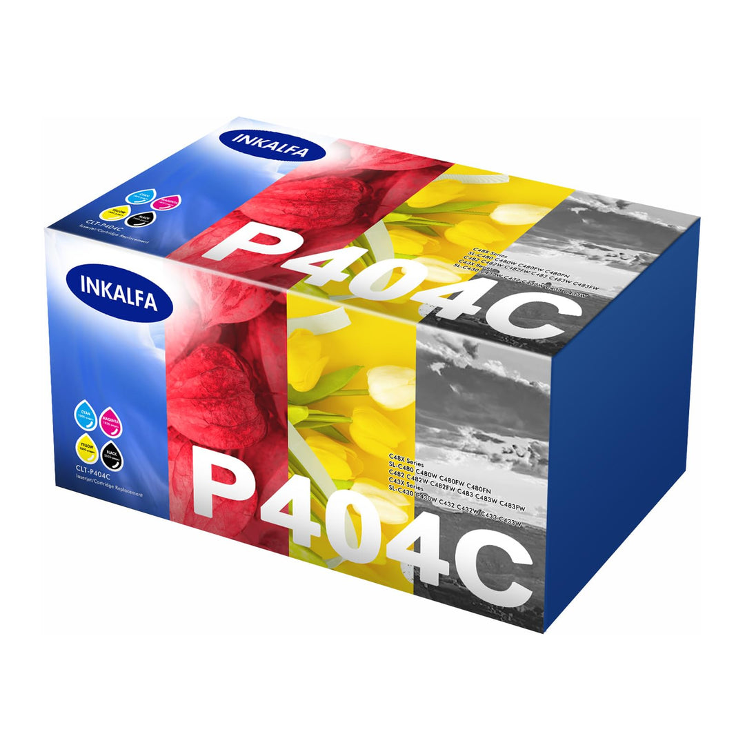 4-Pack CLT-P404C CLT-404S P404C Multipack Kompatibel Toner für Samsung C480W Xpress SL C480FW C48X C