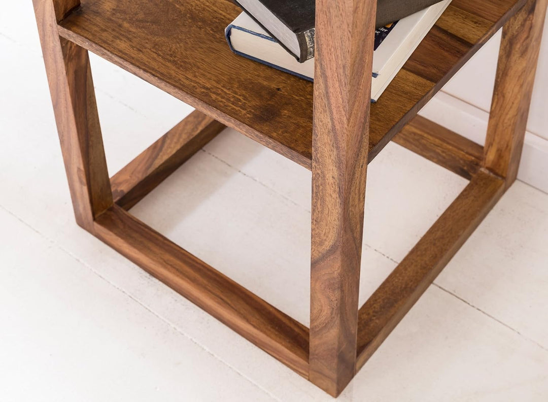 FineBuy Möbel zum Wohlfühlen Massiver Beistelltisch PATAN Holz Massiv 90 x 35 x 35 cm | Telefontisch