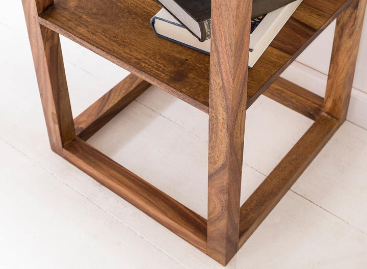 FineBuy Möbel zum Wohlfühlen Massiver Beistelltisch PATAN Holz Massiv 90 x 35 x 35 cm | Telefontisch