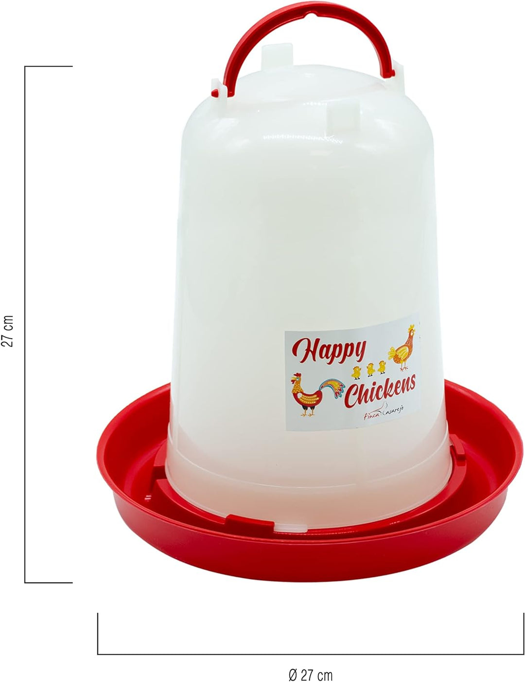 FINCA CASAREJO Futtertrog und tränke hühner - Futterautomat 4 kg und Tränke 5 l für Hühner und ander