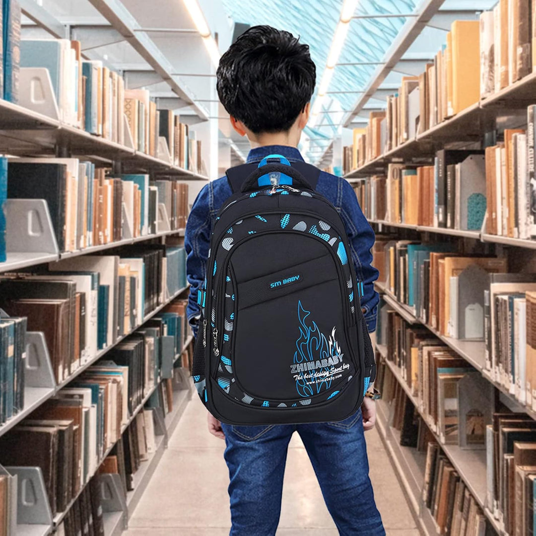 Amythe Kinderrucksack Schulrucksack Jungen Teenager, Lässiger Daypack Schule Leichter aus Nylon, 15-