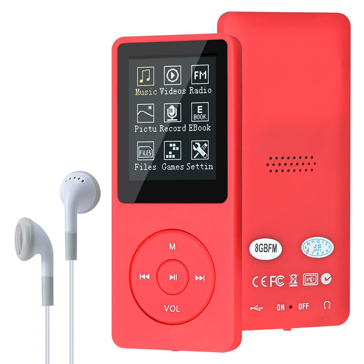MP3-Player, MP3/MP4 digitaler Musik-Player, Lychee Upgrade, 8 GB, tragbarer HiFi-Sound, Musik-Player