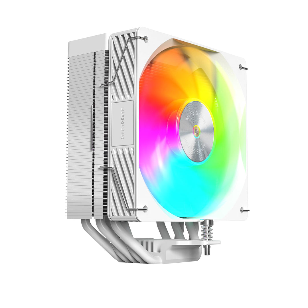 MARS GAMING MCPU-X5ARGB, CPU-Kühler 280W TDP, 5x HCT-Heatpipes der Neuen Generation, PWM-Lüfter SI E