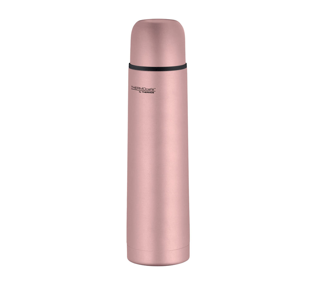 THERMOcafé by THERMOS TC BEVERAGE BOTTLE rose gold mat 0,70l, Thermosflasche mit Becher aus Edelstah