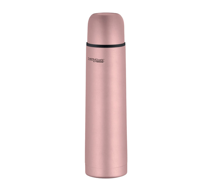 THERMOcafé by THERMOS TC BEVERAGE BOTTLE rose gold mat 0,70l, Thermosflasche mit Becher aus Edelstah