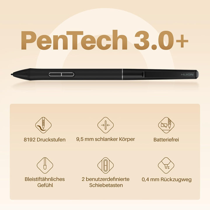 HUION Inspiroy Frego S Bluetooth-Grafiktablett, PenTech 3.0+, 6,3 x 3,9 Zoll grosses Zeichentablett