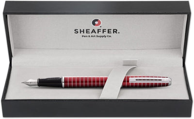 Sheaffer Prelude Füllhalter (Federstärke M=Mittel) Rot-Lack Rot Lack Mittel, Rot Lack Mittel