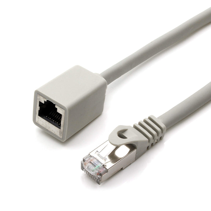1aTTack.de 677644 CAT7 Cat.7 Verlängerung Adapter - 10m - Ethernetkabel Lankabel Netzwerkkabel 10 Gb