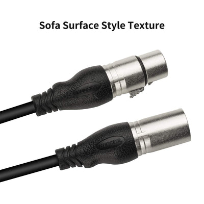 NUOSIYA XLR Kabel 2m 10 Farben XLR Mikrofon Splitterkabel Adapter, 3-Pin XLR Stecker auf Buchse Mikr