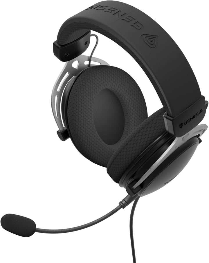 GENESIS Toron 531 Gaming Headset – Over-Ear Kopfhörer mit 50 mm Treibern, abnehmbares Mikrofon, 3,5