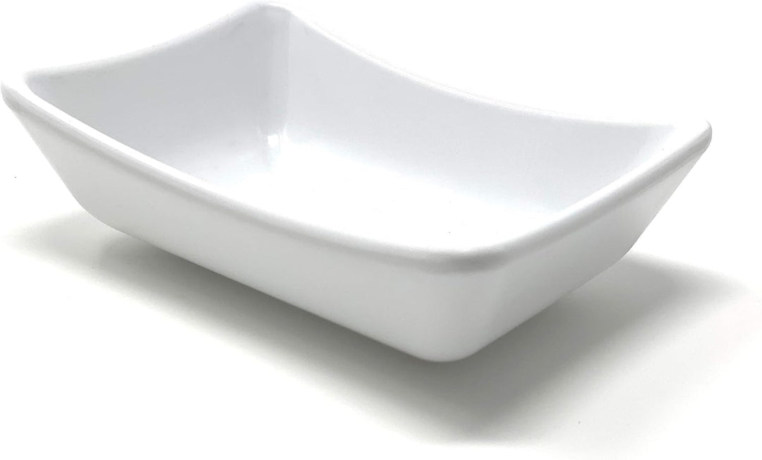 4x Dipschalen Melamin Set Weiss 756 Snackschale Servierschale Klein Mini Saucenschälchen Soja Weiss