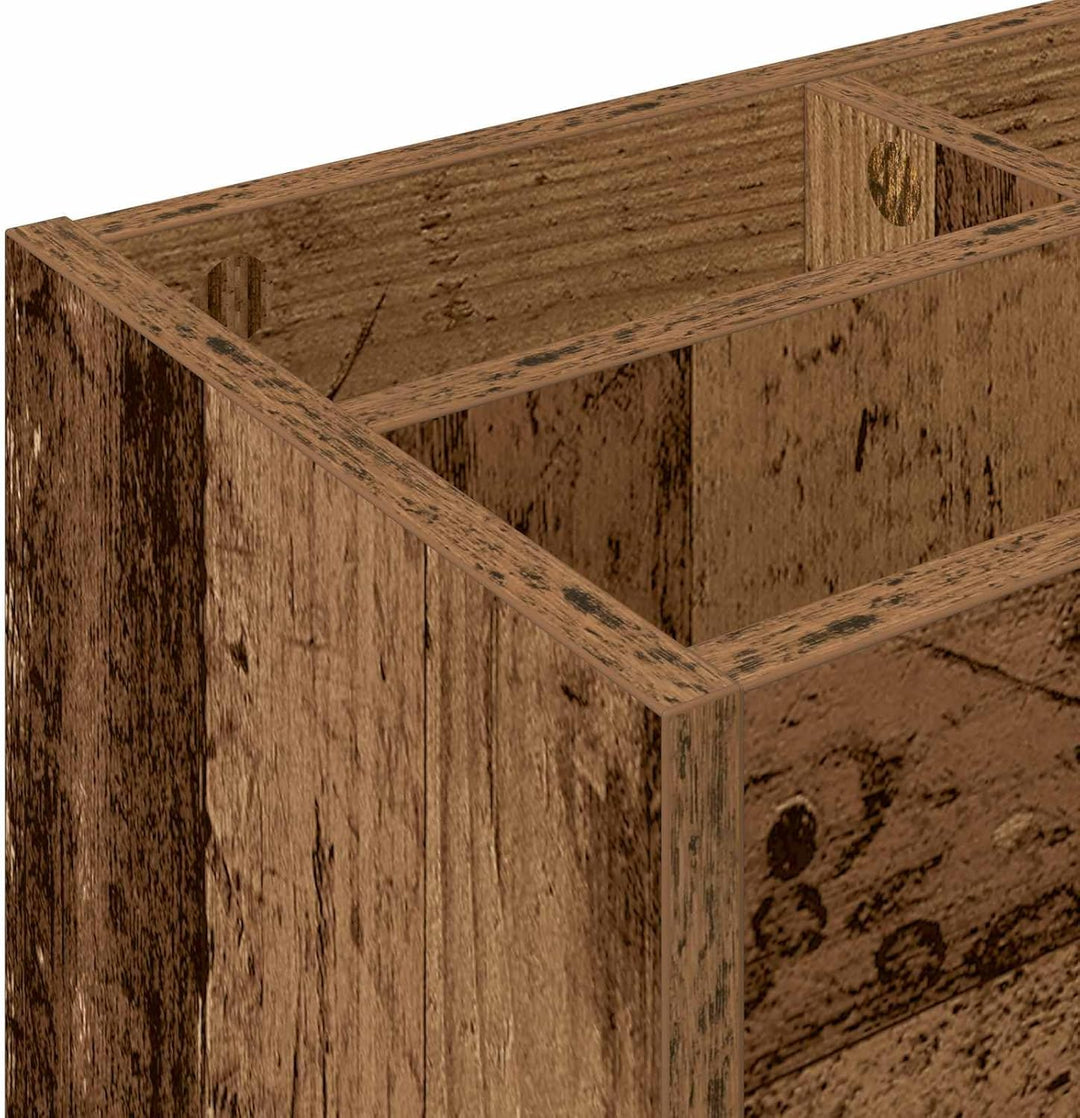 vidaXL Sonnenschirmhalter Altholz 65 x 24 x 50 cm Holzwerkstoff, Stylischer Halter, moderner Regensc