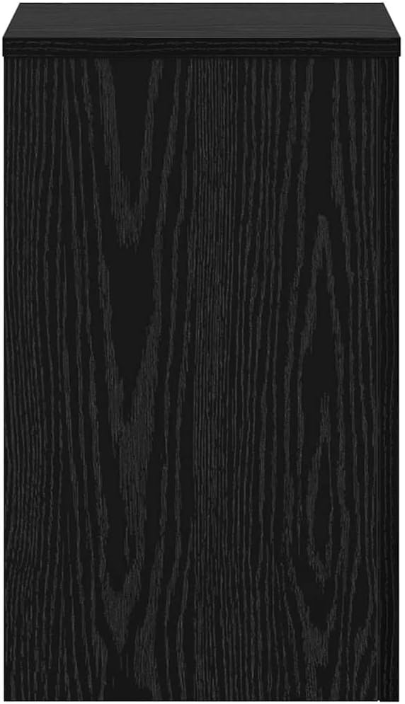 vidaXL Pflanzenständer 2 pcs Schwarz Eichen-Optik 30 x 30 x 50 cm, Wohzimmer Deko, moderner Pflanzen