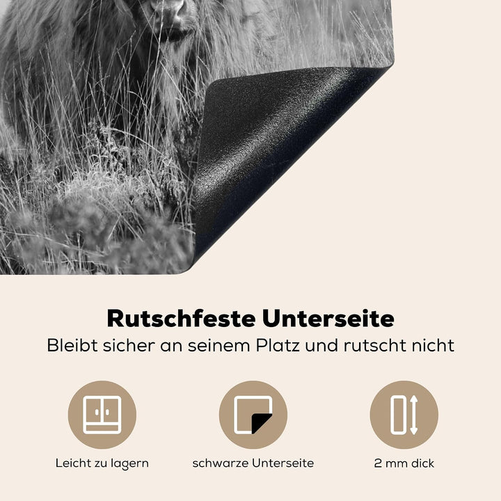 KitchenYeah© Herdabdeckplatte Einteilig Ceranfeld Abdeckplatte Küche Deko | 57x51 cm - Ceranfeldabde