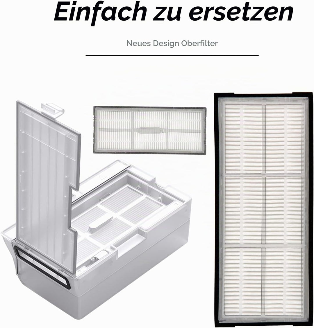 (8 Stück) HEPA-Filter für Roborock S7 S7+ S7 MaxV S7 MaxV Plus S7 MaxV Ultra S8 Pro Ultra S8 S8+, Ro
