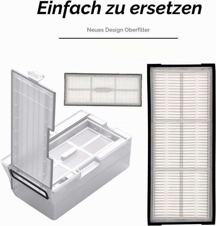 (8 Stück) HEPA-Filter für Roborock S7 S7+ S7 MaxV S7 MaxV Plus S7 MaxV Ultra S8 Pro Ultra S8 S8+, Ro