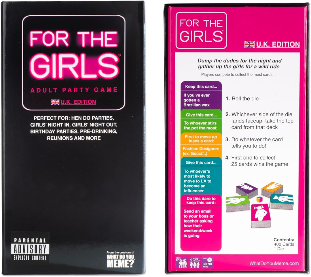 WHAT DO YOU MEME? for The Girls – Das ultimative Girls Night Partyspiel (UK Edition) Mädchen 2, Mädc