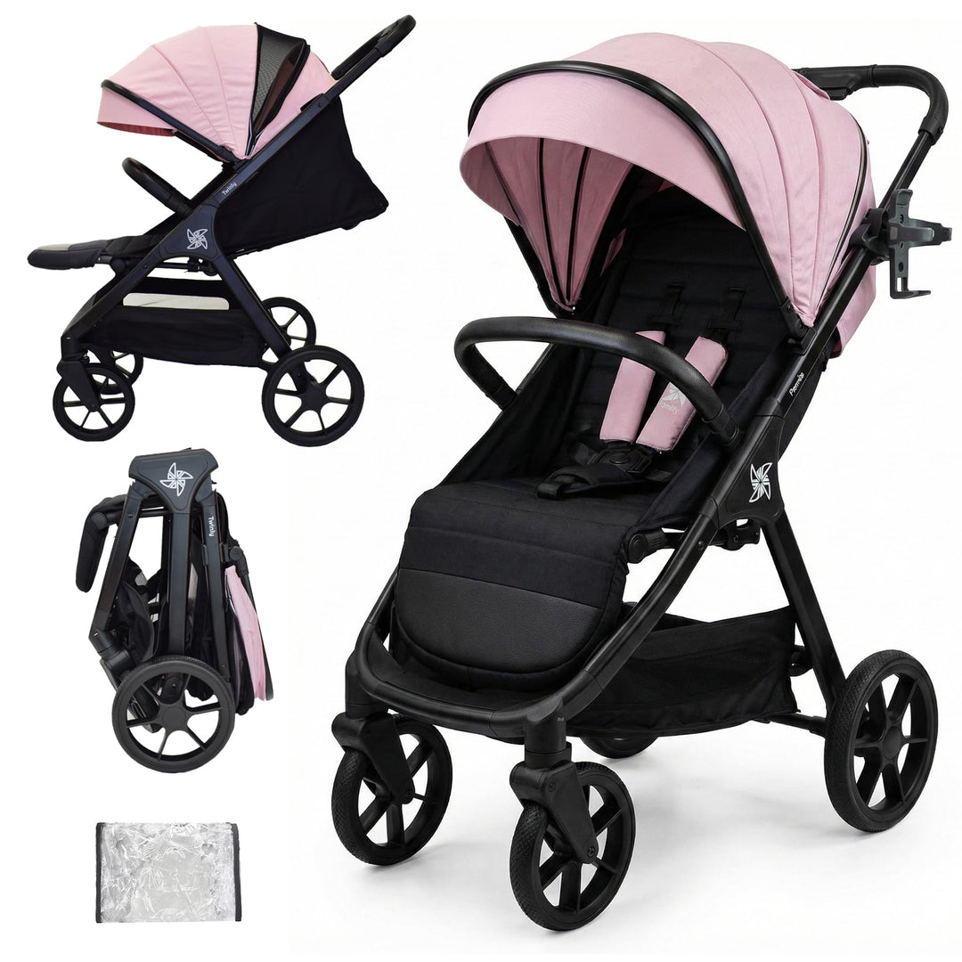 SPACELY, kinderwagen Buggy, bis zu 22 kg, Kinderwagen sehr gross und komfortabel, geräumige Sitz, se