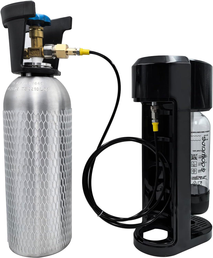 DRYHTEN Soda Wasser Maker Maschine Kohlendioxid Füllstation Adapter TR21-4 für externen CO2 Tank mit