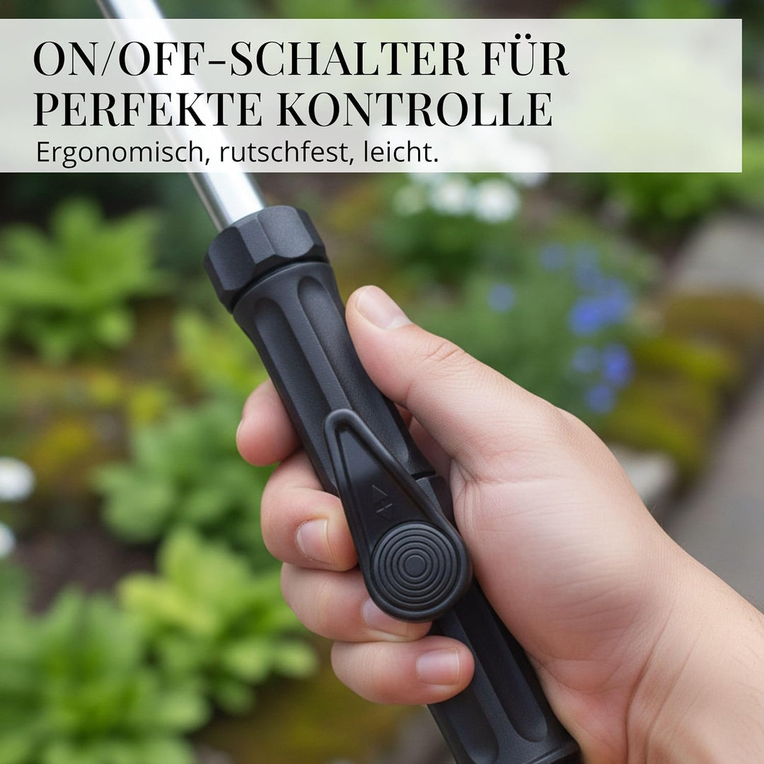 LIVLIG Giessstab, Hochwertiger Giessstab Metall für den Garteneinsatz, Robuster Bewässerungsstab für