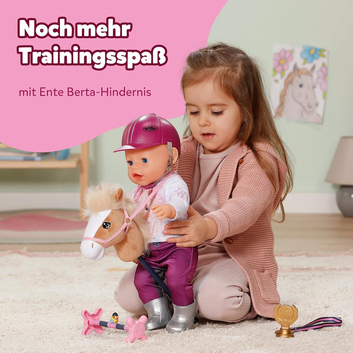 BABY Born Hobby Horsing Set - Puppenset mit Steckenpferd & Zubehör - Hochwertiges Puppenzubehör - Fü