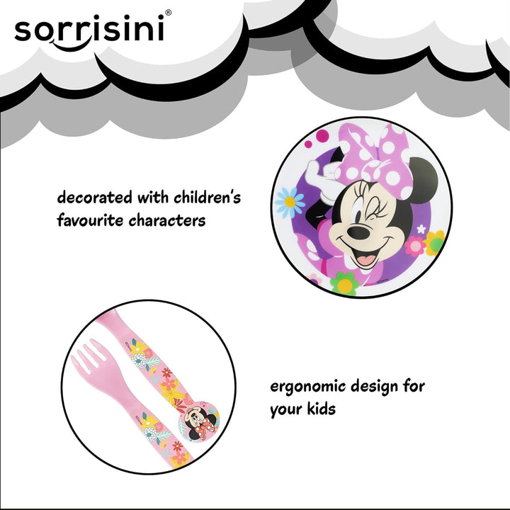 Sorrisini Kindergeschirr set, Wiederverwendbares Babygeschirr Set, Kinder Essgeschirr, Microwaveable