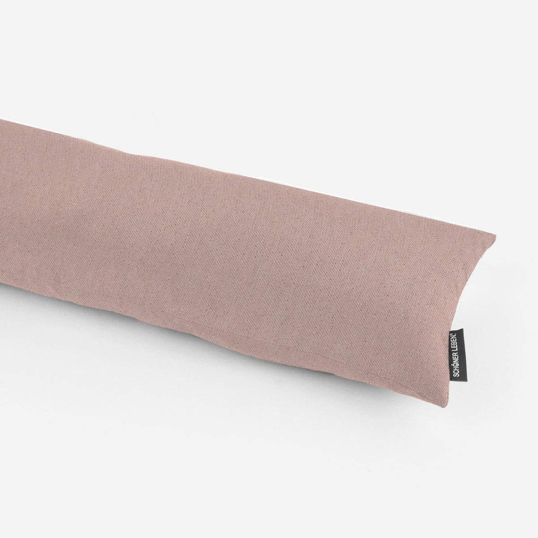 SCHÖNER LEBEN. Zugluftstopper Lurexeffekte Glamour Uni rosa Gold, Auswahl:100cm Länge ca. 100x15x15c