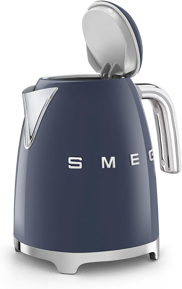 Smeg, KLF03NBEU 1.7L Wasserkocher, Soft-Opening-Kannenverschluss, Herausnehmbarer Anti-Kalkfilter au