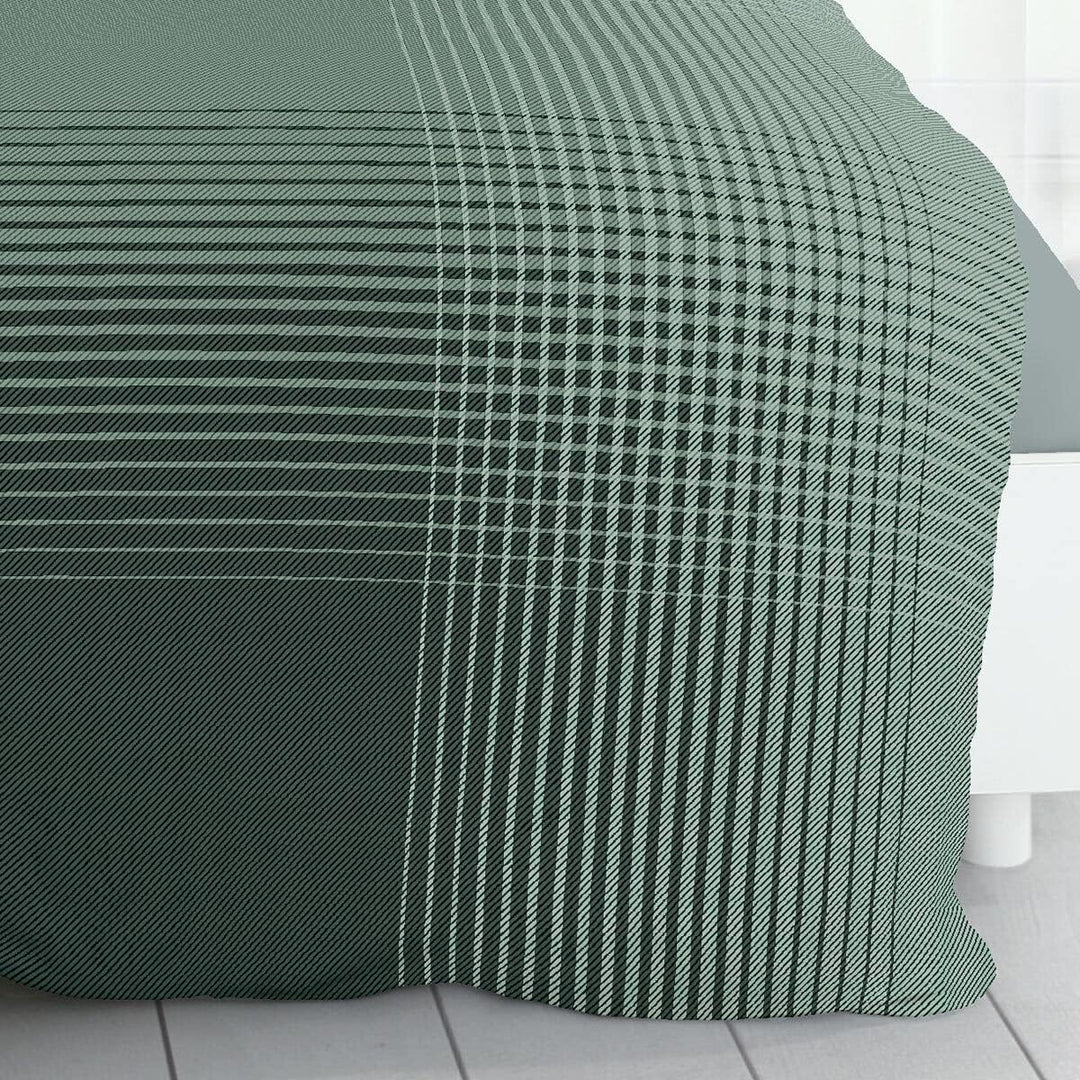 Kaeppel Mako-Satin Bettwäsche Master Jade, 1 Bettbezug 155 x 220 cm + 1 Kissenbezug 80 x 80 cm Jade