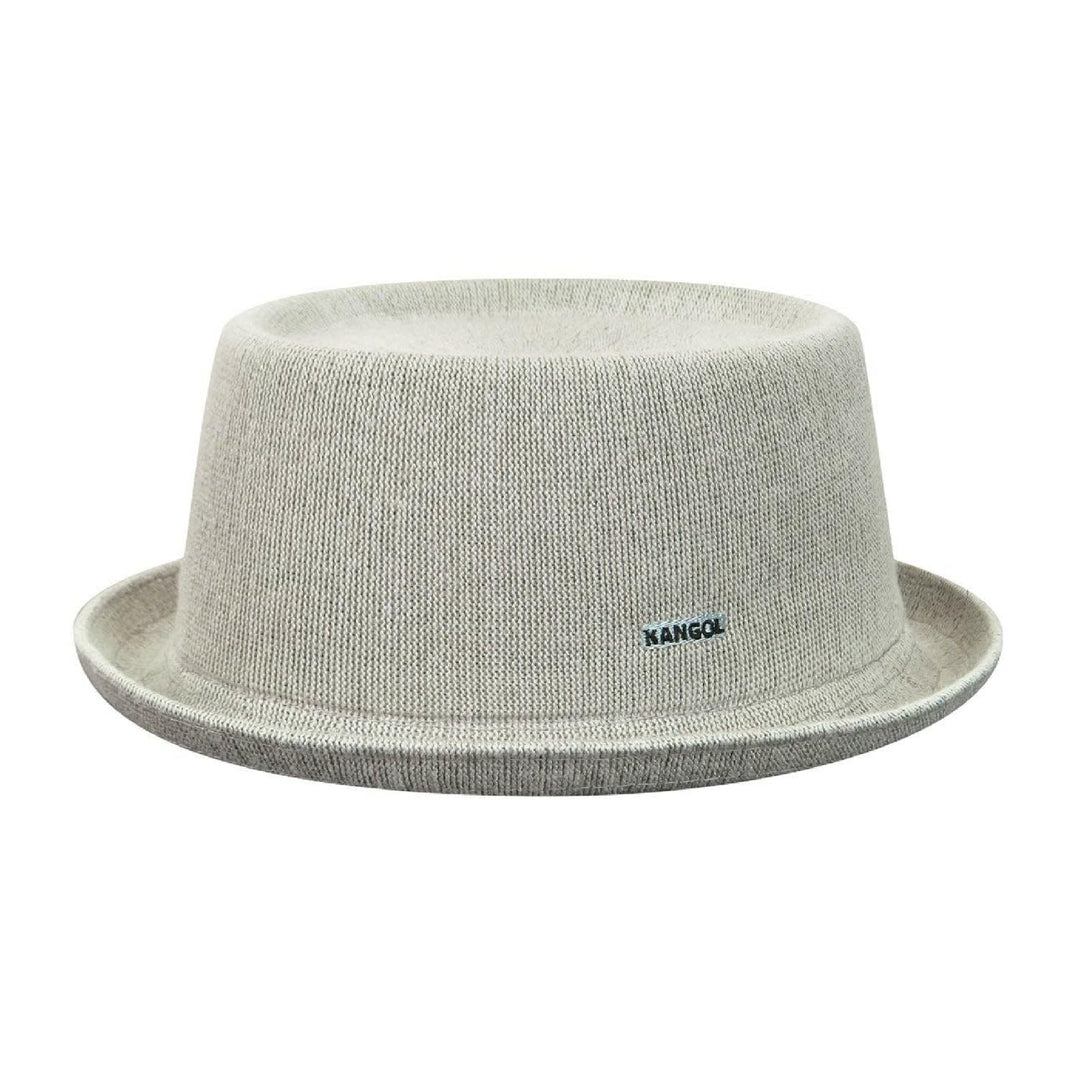 Kangol Mowbray Pork Pie Stoffhut Sommerhut Musikerhut Trendhut Bambushut S Grau, S Grau