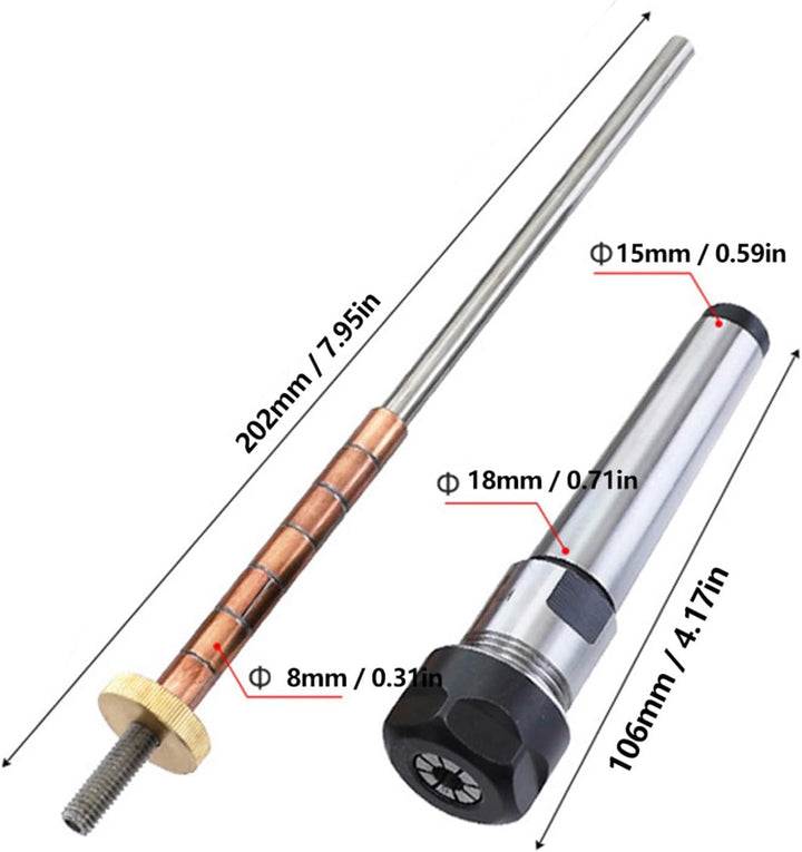 Holzbearbeitungswerkzeug Stift, Mandrel Drechseln Holzdrehdorn Holzbearbeitungsstift Dorndrehmaschin