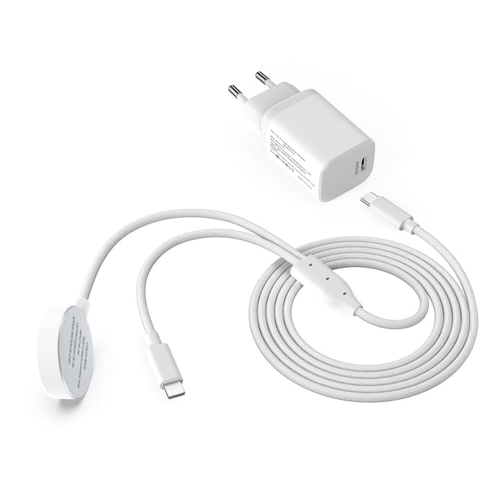 2023 Upgraded PEAPOLET Schnellladegerät 2 in 1 Apple Watch ladekabel【Apple MFi Certified】 Ladegerät