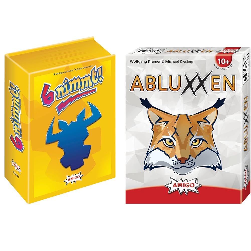 AMIGO 02401 6 nimmt 30 Jahre-Edition & 02204 Kartenspiel, bunt Bundle mit Kartenspiel