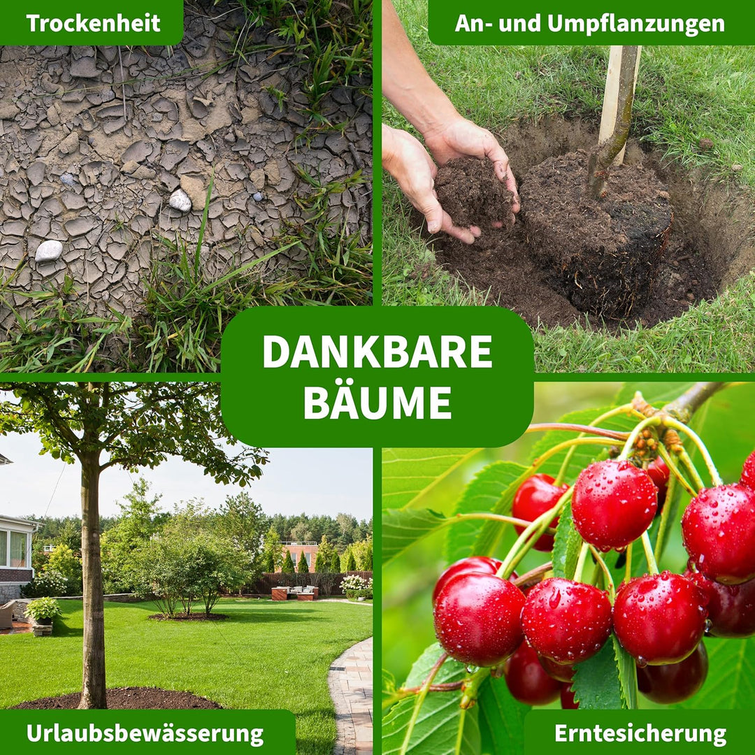 TTL GARDEN Bewässerungsring 75L - Baumring Baumbeutel 75 Liter zur Tröpfchenbewässerung für Sträuche