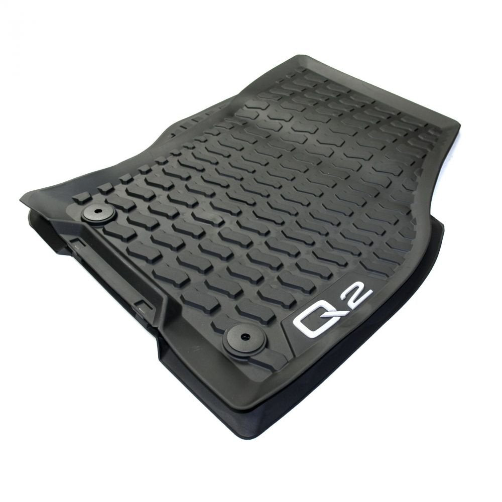 Audi 81B061501041 Original Q2 Gummi Fussmatten Allwettermatten Gummimatten, schwarz