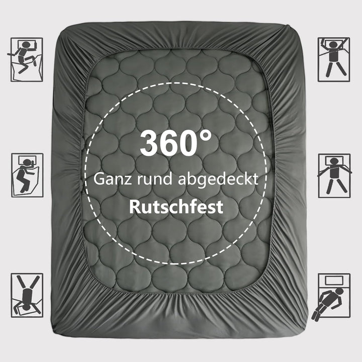DUANDUAN Matratzen Topper 90x200cm,weicher Topper, Matratzenauflage mit tiefen Taschen,Maschinenwasc