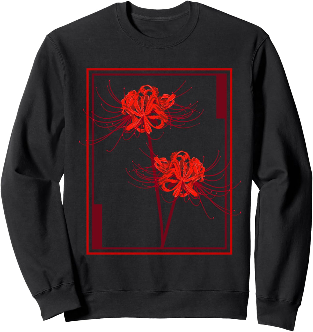 Japanische Spinnenlilie Japan Ästhetik Blume Sweatshirt