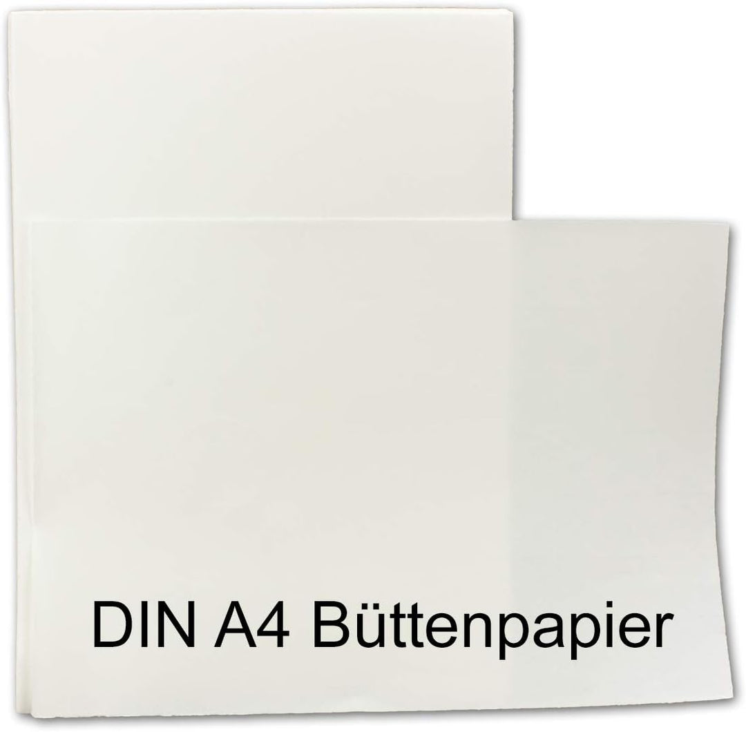 Büttenpapier DIN A4-150 Blatt Brief-Papier - ohne Wasserzeichen - Vintage-Papier handgemacht, 210 x