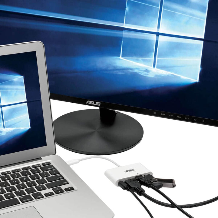 Tripp Lite U444-06N-HGU-C USB-C-Multiport-Adapter - HDMI, USB 3.0-Port, GbE, 60W PD-Charging, HDCP,