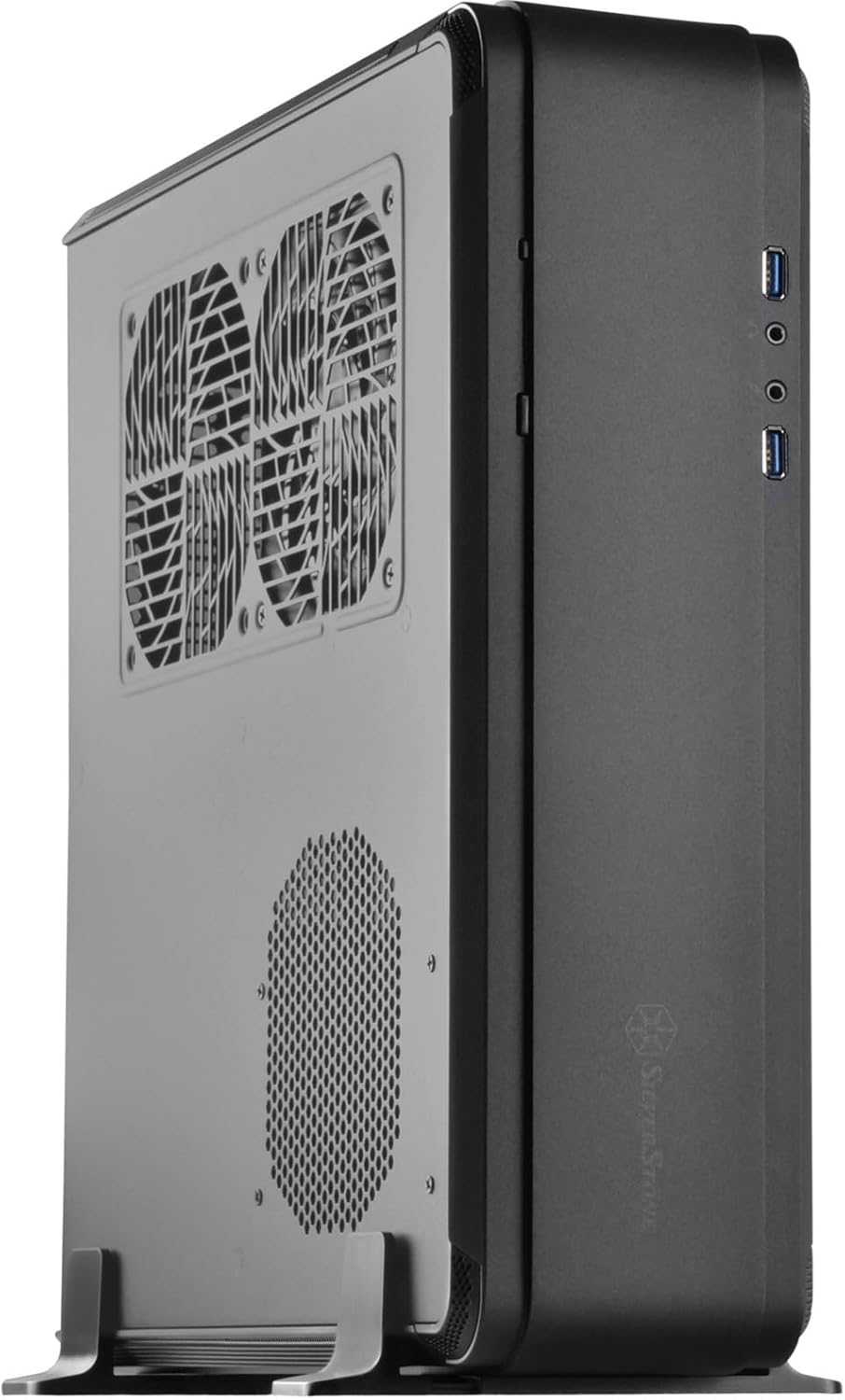 SilverStone 10177 SST-FTZ01B-E - Fortress High-End Mini-ITX Gaming HTPC Gehäuse, PSU ATX optional, s