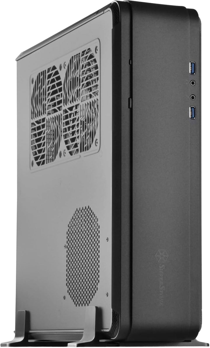SilverStone 10177 SST-FTZ01B-E - Fortress High-End Mini-ITX Gaming HTPC Gehäuse, PSU ATX optional, s