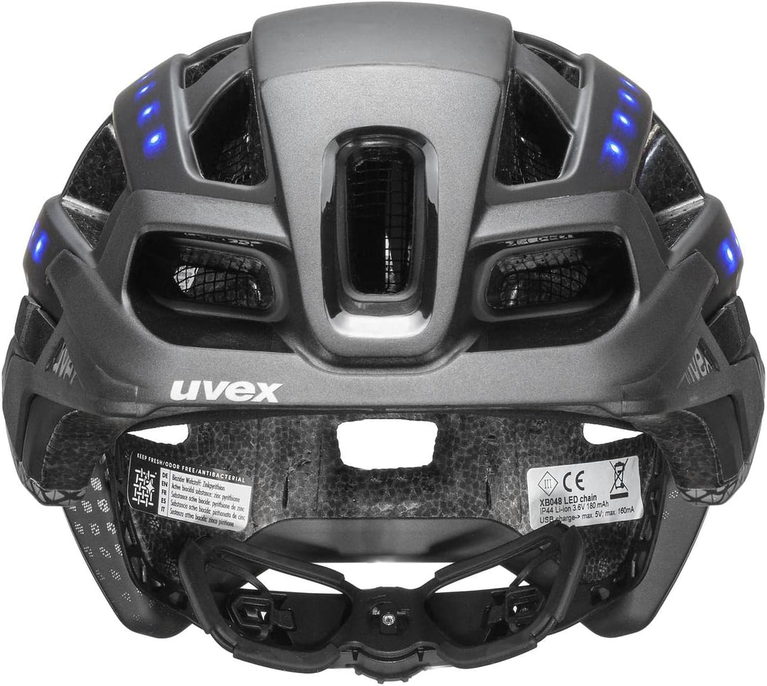 Uvex Finale Light 2.0 MTB Fahrrad Helm matt schwarz/grau 2024 52-57 cm, 52-57 cm