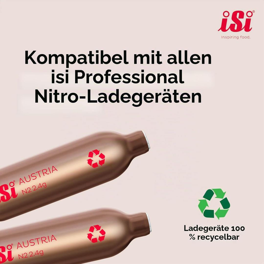 iSi 1790 Nitro Kaffeebereiter Edelstahl Rostfrei, 1 L, Kalt gebrühter Kaffee mit Stickstoff veredelt