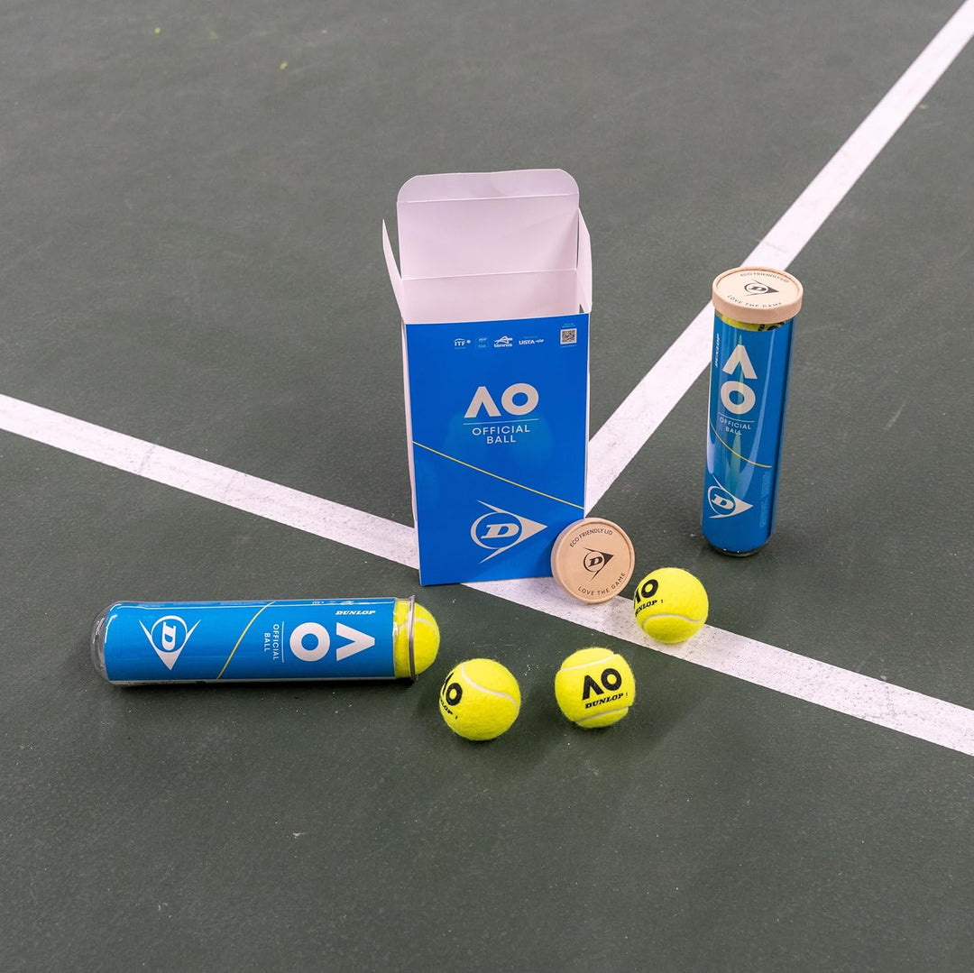 DUNLOP Tennisball Australian Open - für Sandplatz, Hartplatz und Rasen 2 x 4 Bälle, 2 x 4 Bälle