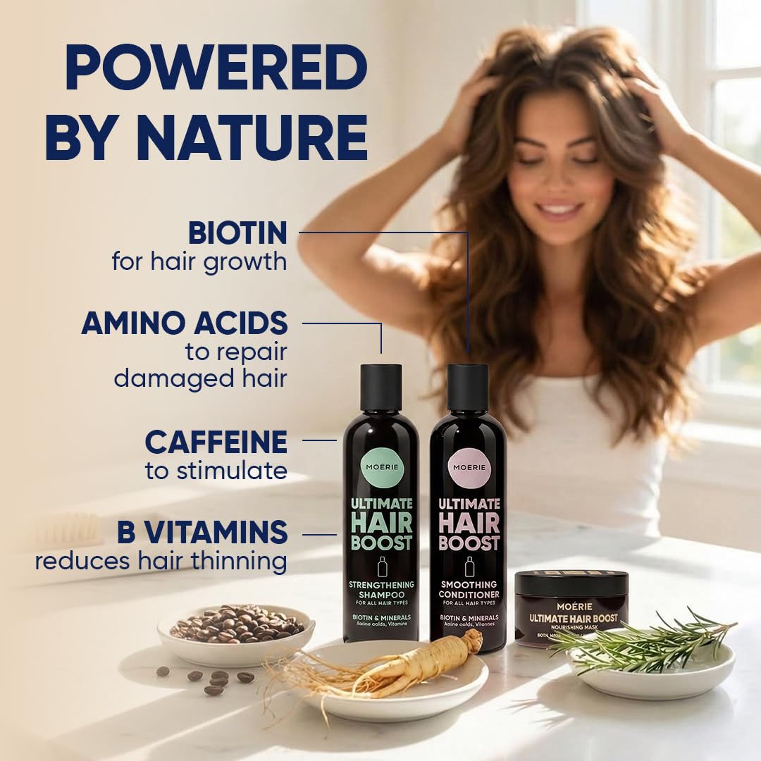 Moerie Mineralstoff-Shampoo Und Conditioner Plus Haarmasken-Paket – Das Ultimative Haarpflegeset – F